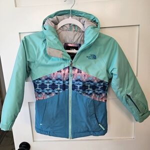 The North Face Girls' Teal & Blue Insulated Winter Jacket